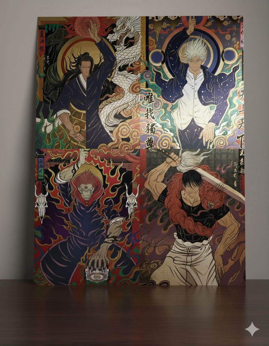 Jujutsu Kaisen Metal Poster