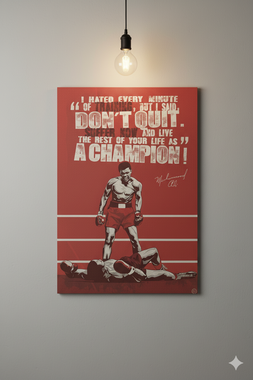 Mohd Ali Motivational Poster