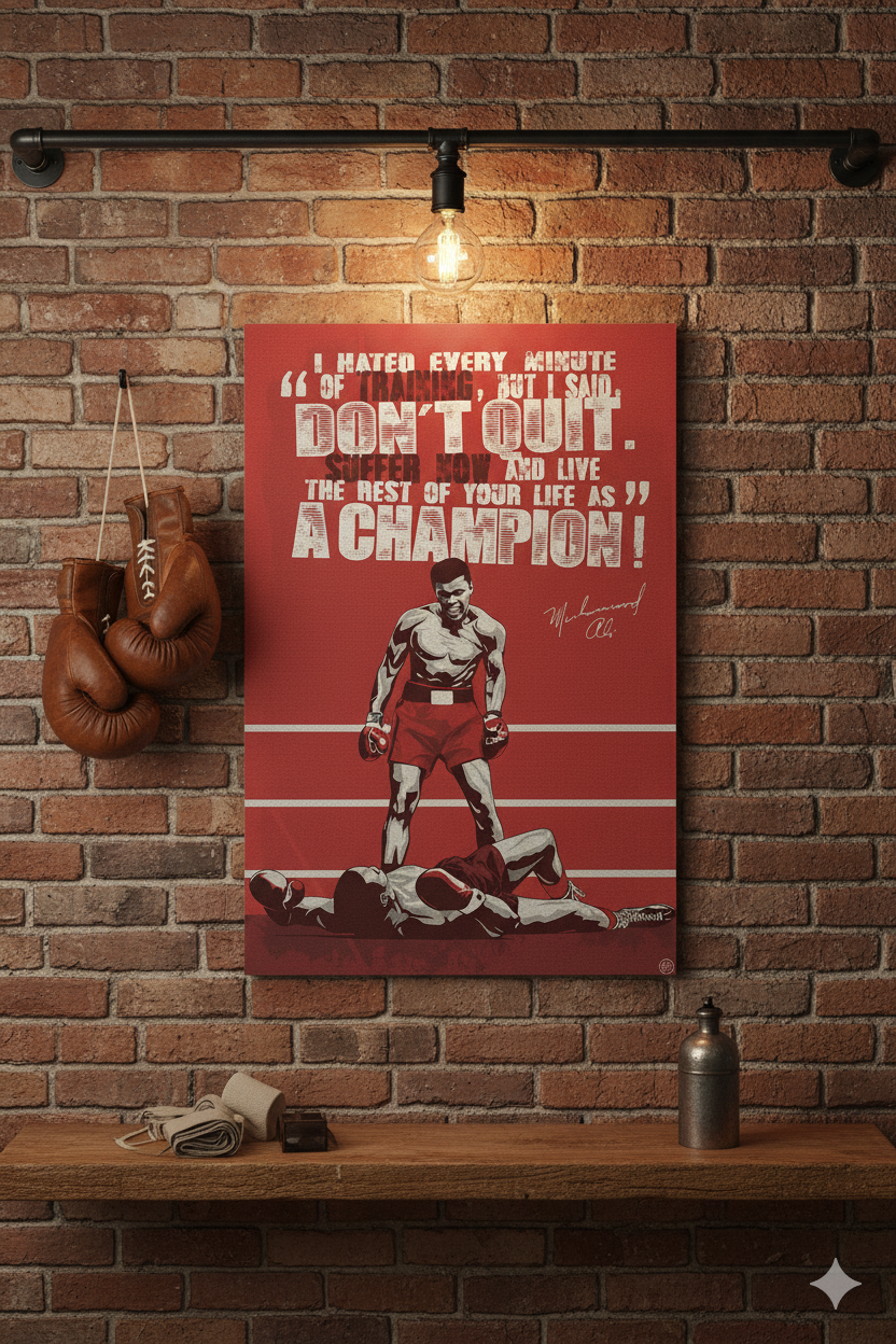 Mohd Ali Motivational Poster