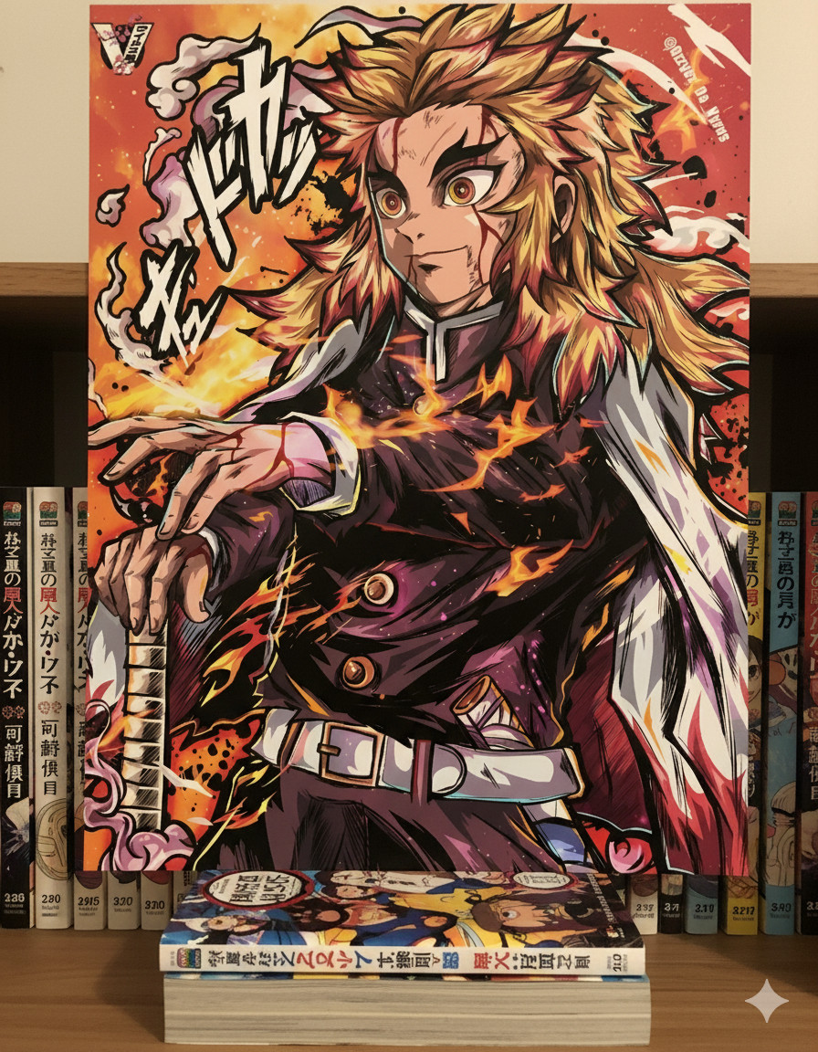 Demon Slayer Edition Poster of Kyojuro Rengoku