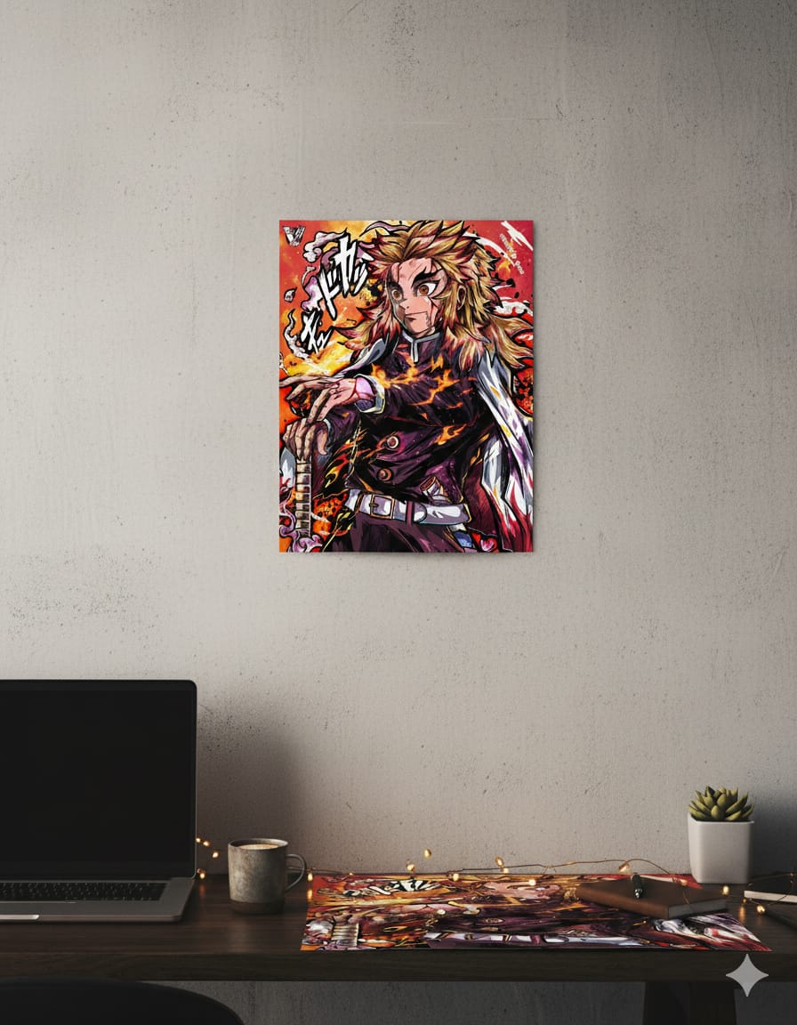 Demon Slayer Edition Poster of Kyojuro Rengoku